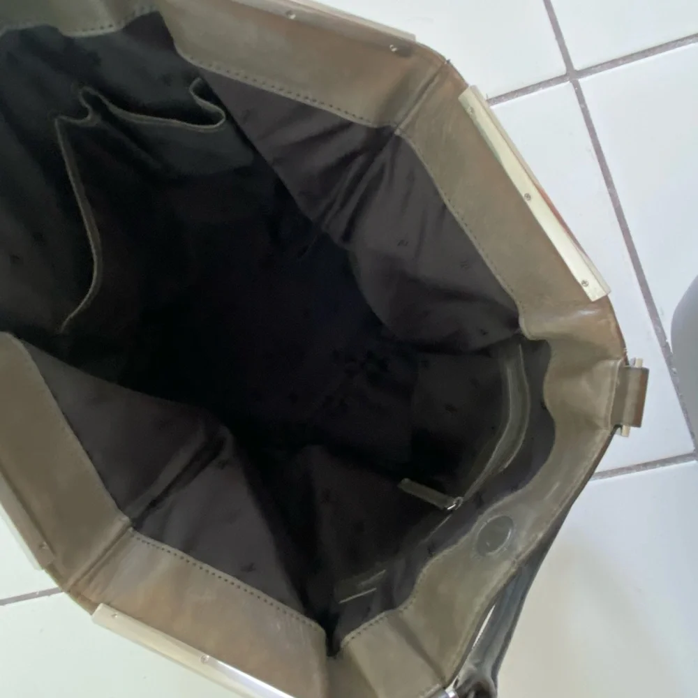 Kenneth Cole Black Tote with Metallic Details - Picture 8 of 9